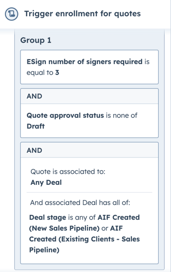 AIF Signature Needed Workflow Criteria